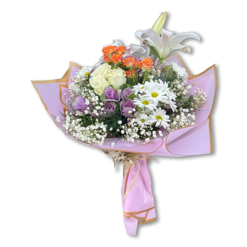 PEMBE BUKET KAĞIDI KARIŞIK KUCAK DOLUSU 