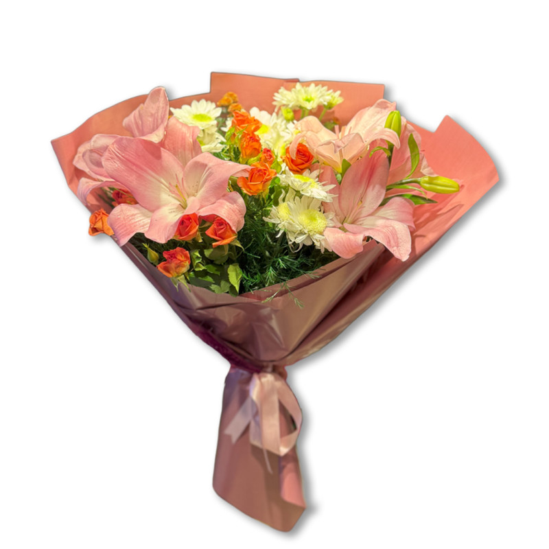 PEMBE LİLYUM PAPTYA GÜL