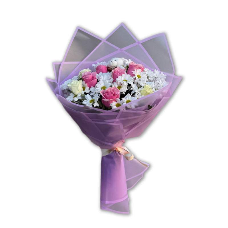 BEYAZ PAPATYA 7 GÜL 