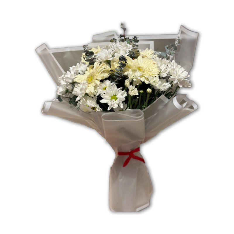 GERBERA PAPATYA EL BUKETİ