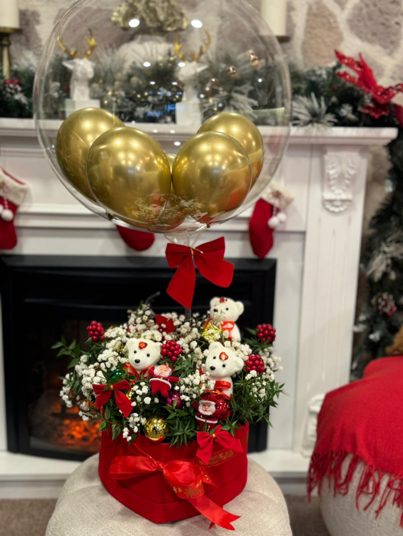 BALONLU KALP KUTUDA HEDİYE KOKİNA