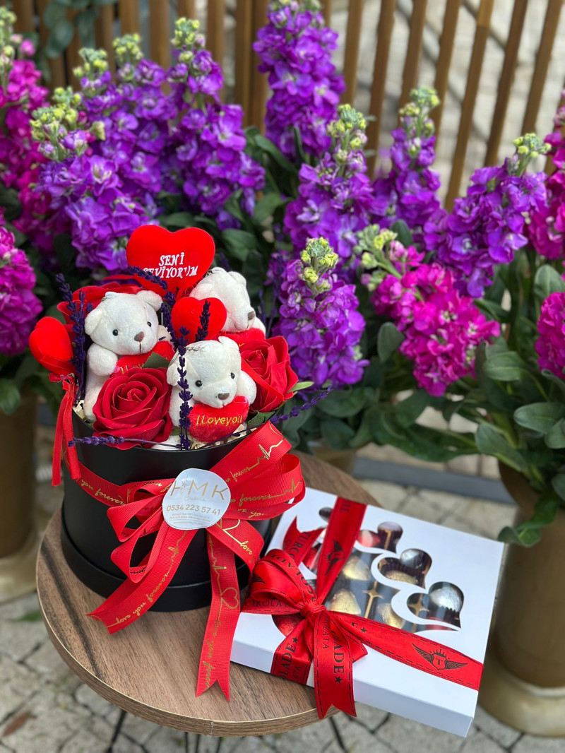 KUTUDA AYICIK  ÇİKOLATA KALP