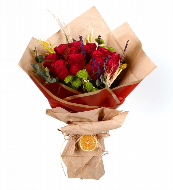 13 En Güzel Aşk Kırmızı Gül Buketi