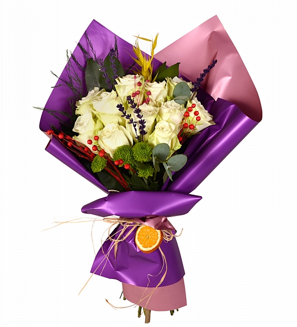 Butik 13 Beyaz Gül Buketi